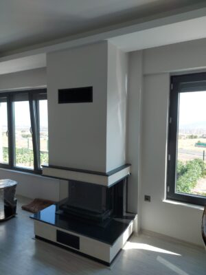 Asansörlü U Tipi Şömine