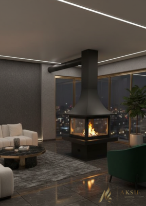 Metal-Orta Şömine Ilgın 2106