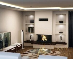 Üç Yönü Açık U Tipi Şömine Zümre 7130