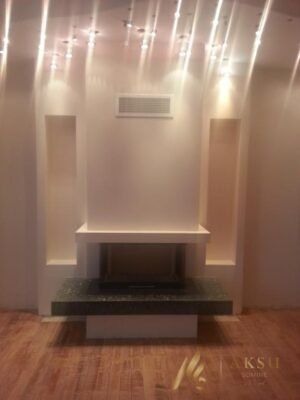 Üç Yönü Açık U Tipi Şömine Zümre 7125